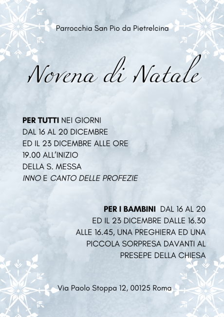 Novena natale 2024